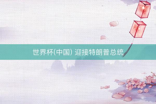 世界杯(中国) 迎接特朗普总统