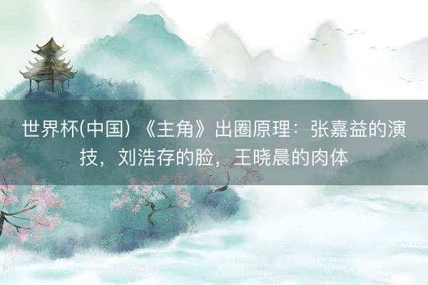 世界杯(中国) 《主角》出圈原理：张嘉益的演技，刘浩存的脸，王晓晨的肉体